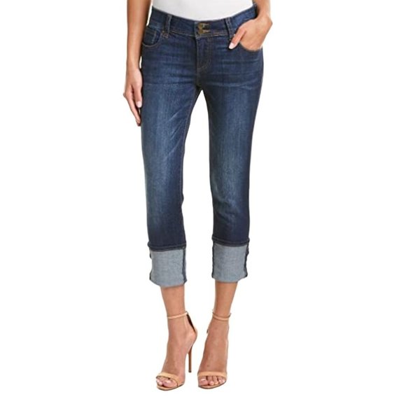 Kut from the Kloth Denim - Kut From The Kloth Cameron Cuffed Straight Leg Ankle Jeans Size 10